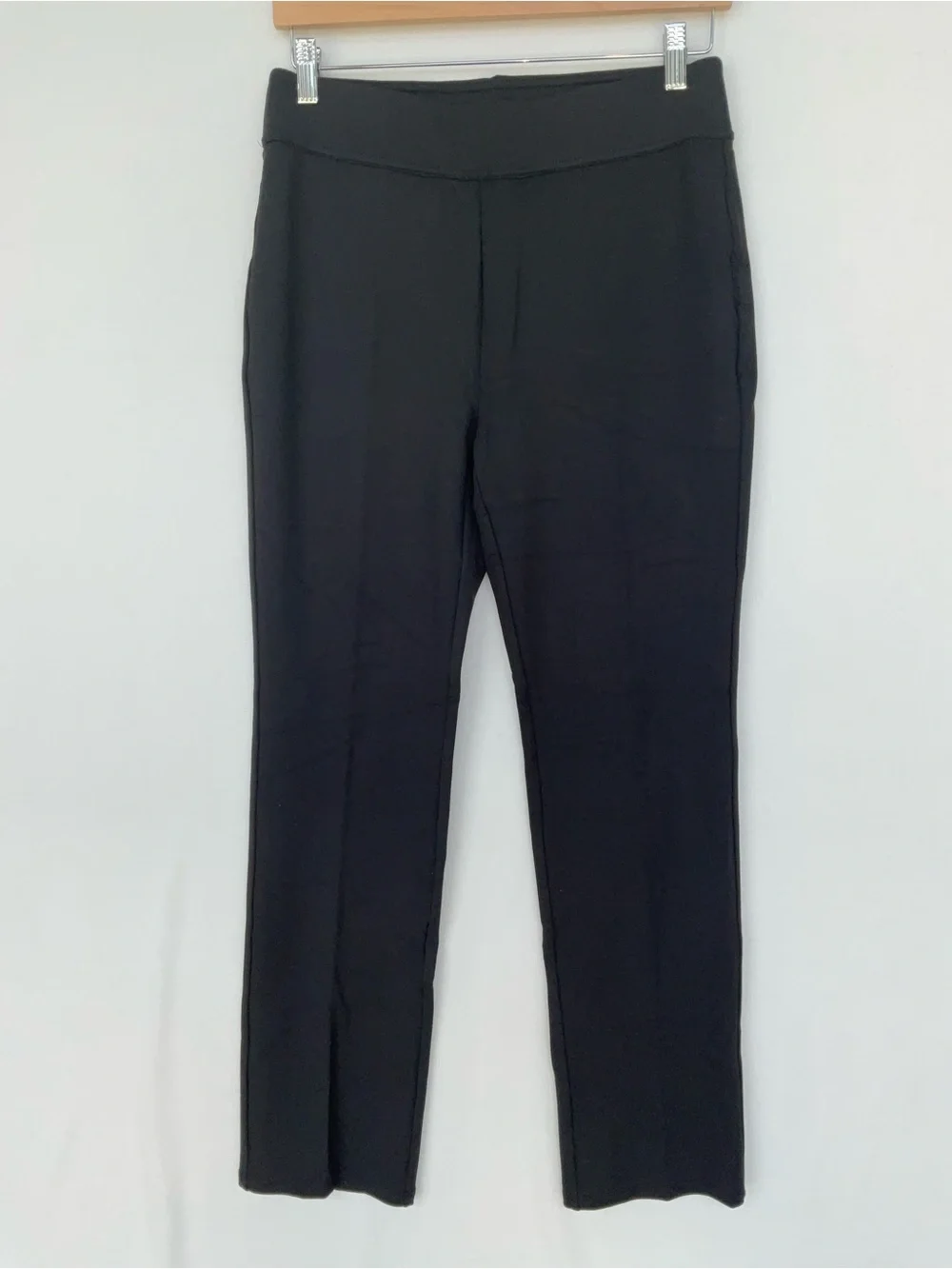 Soft Surroundings Black Straight-Leg Pants